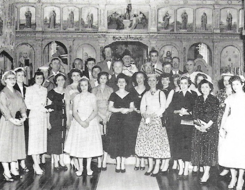 The Choir of Holy Dormition Church in Benld, c.1957