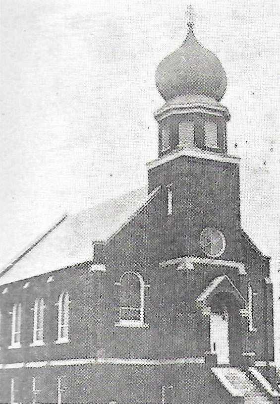 Orthodox church at Witt or Livingston, IL in the early 20th century